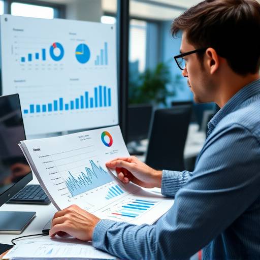 Un analista financiero revisando gr&radic;&deg;ficos y datos en una pantalla de ordenador.