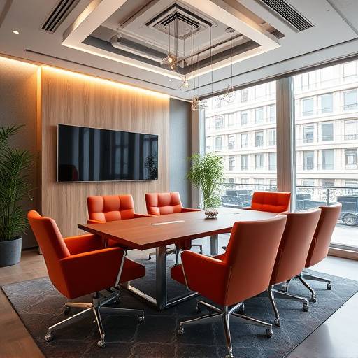 Un ejecutivo hablando con un coach en una oficina moderna de Madrid