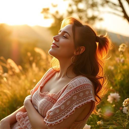 Una persona relaj&radic;&deg;ndose en la naturaleza, enfatizando la importancia del autocuidado